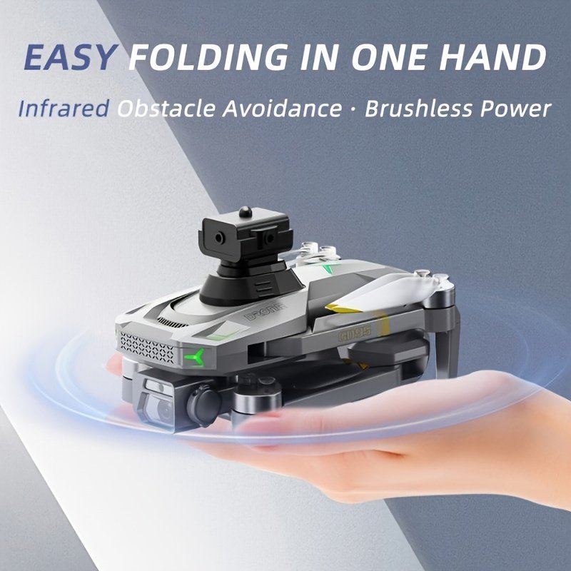 GD95 Brushless Motor Drone with Dual HD Cameras - Anti-Shake ESC, 360° Obstacle Avoidance, Hover Function, 120° Wide Angle Lens, 2.4GHz Signal, 100m Remote Control, 2000mAh Battery - Includes Spare Propeller, Storage Bag & Protective Cover - Image 5