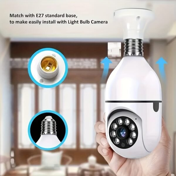 Teruhal 1080P HD WiFi Security Camera - 360° Rotatable, Color Night Vision, Two-Way Audio, Motion Detection Alerts, Easy Installation - Perfect Gift for Birthdays, Easter, Presidents Day - Image 7