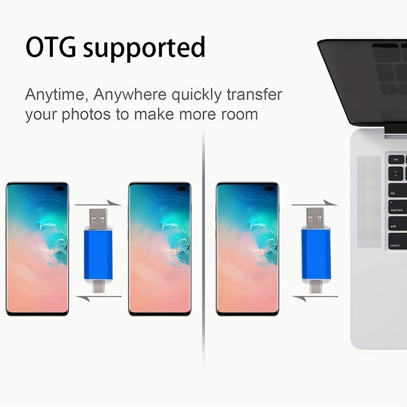 USB C Flash Drive 100GB/16GB/512MB Dual C-Type Thumb Drive C-Type 2-in-1 USB 2.0 Dual Interface Flash Drive High Speed OTG Thumb Drive Metal Memory Stick Photo Stick For Android Smartphones And Tablets - Image 12
