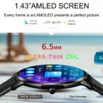 Stylish Ultra-thin Smart Watch Gift For Men And Women, Featuring A 1.43-inch Full Touch Screen, With SMS And Call Functions, Compatible With Android/iPhone, Fitness Activity Tracker Watch, Multiple Sports Modes, Pedometer, Distance, 100+ Sports Modes