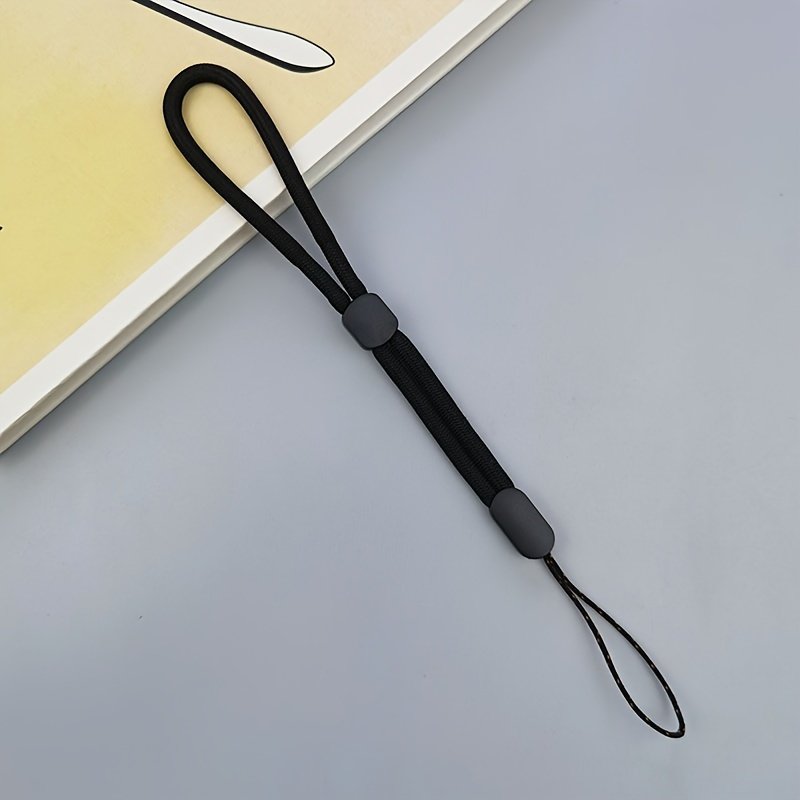 Solid Color Short Mobile Phone Lanyard, Adjustable Lanyard, Water Cup, Flashlight Pendant, Accessories, Thick Wrist Rope, Anti-lost Lanyard - Image 2