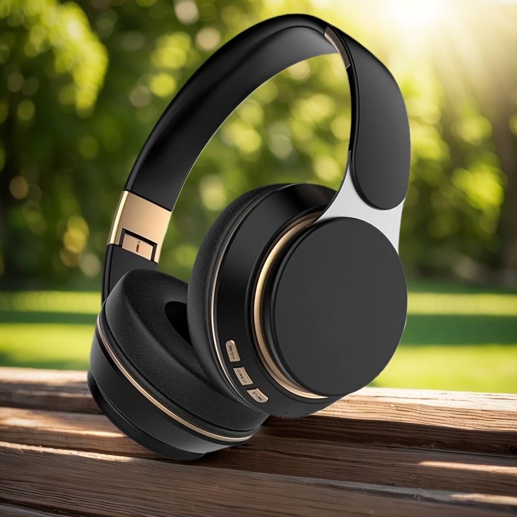 STONEGO 1pc Wireless Foldable Headphones, Comfortable for Long Time Listening, Adjustable Headband Design for Traveling, Working And Gaming - High-Quality Sound, Rechargeable Battery, Long Battery Life for Daily Use. - Image 14