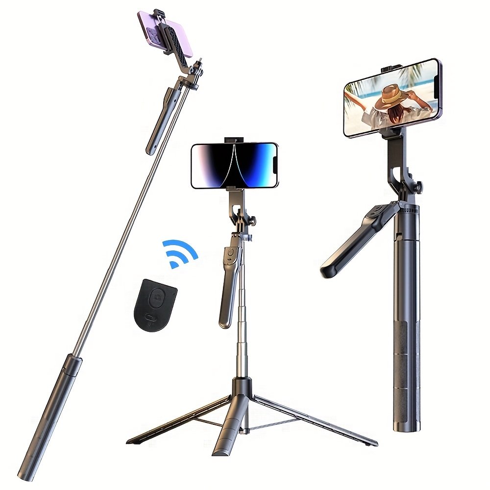Portable Selfie Stick Tripod, 360 Degree Rotation, Multifunctional Outdoor Travel Tool, Live Broadcast, Mini Selfie and Video Log, Compact, Adjustable, Durable Smartphone Design - Image 2