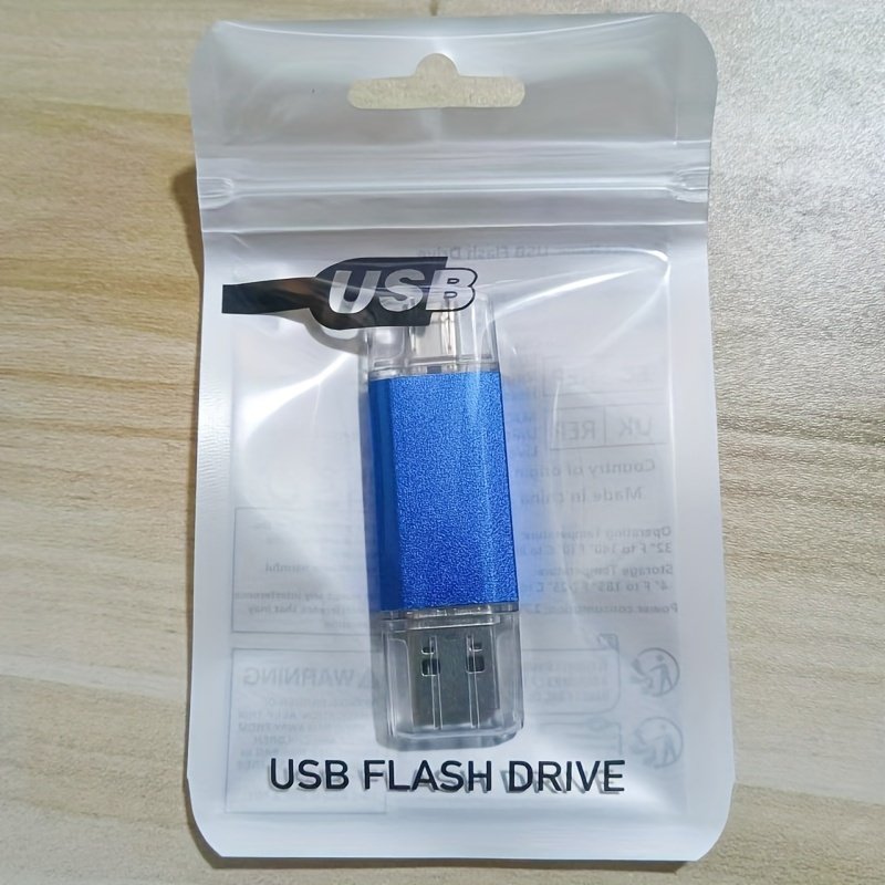 USB C Flash Drive 100GB/16GB/512MB Dual C-Type Thumb Drive C-Type 2-in-1 USB 2.0 Dual Interface Flash Drive High Speed OTG Thumb Drive Metal Memory Stick Photo Stick For Android Smartphones And Tablets - Image 9