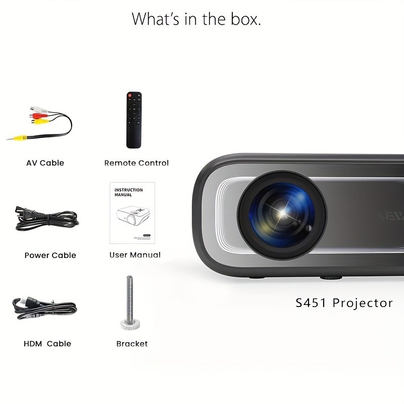 Electric Focus Native 1080P Full HD Projector, Equipped with 5G Wireless Wifi, 15,000 Lumens Brightness, 220-Inch Large Screen, Built-In Speaker, Portable Movie Projector, Suitable for Home Theater in Living Room Or Bedroom, Stylish Mirror Design, Support - Image 6