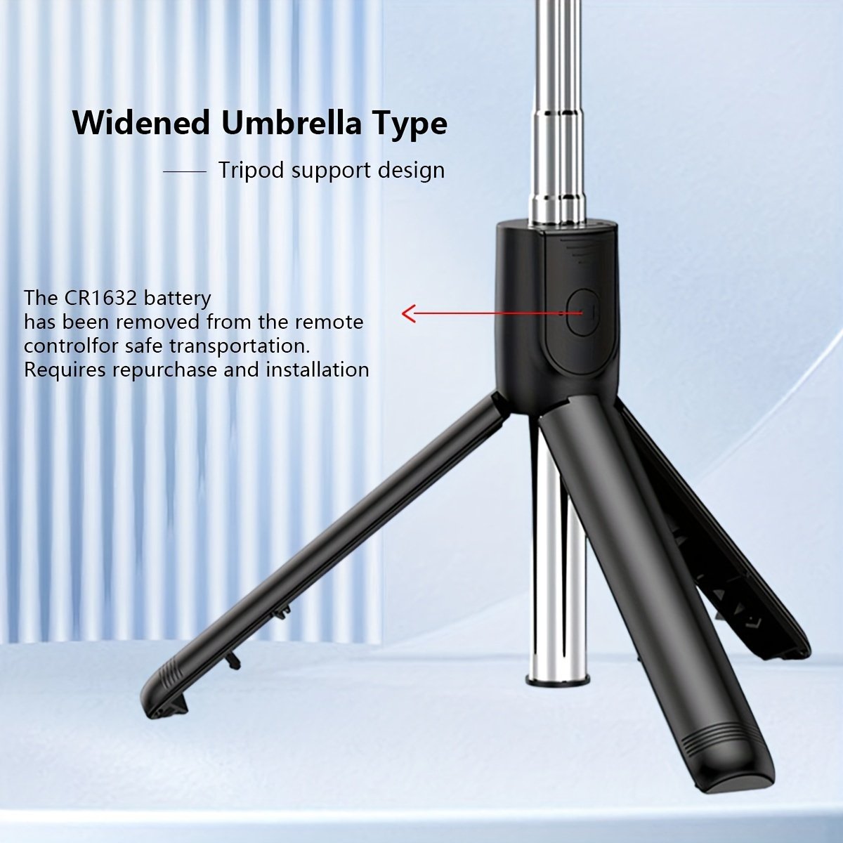 Selfie Stick with Tripod Stand, Portable Wireless Remote Control, 36V Battery Operated, Mini Size for Travel, Essential for Mobile Photography and Videography - Image 14