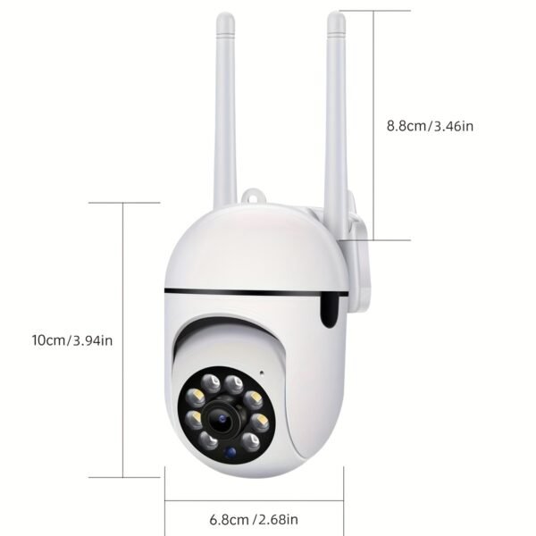 JOOAN 200W Ultra HD Dual-Camera PTZ Outdoor Security Camera - Wireless IP, 1080P FHD with 2.4G WiFi, Dual-Screen Display, Auto-Tracking, Night Vision, Two-Way Audio, Motion Detection, 360° Full View, for Home & Street Safety - Image 5