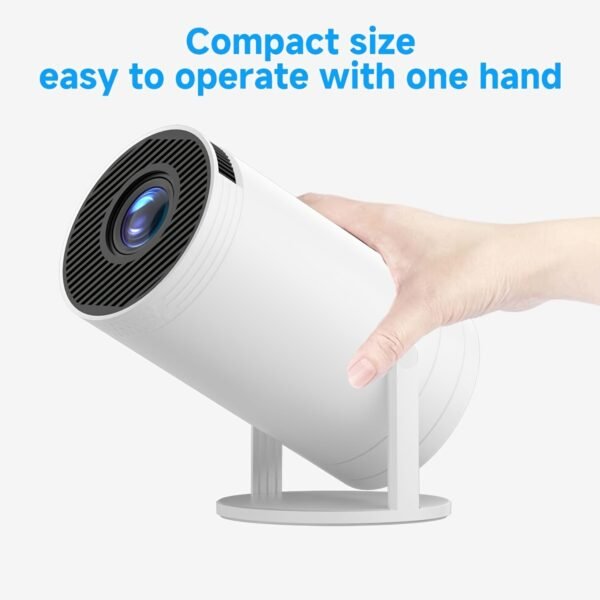 SCUARI Mini Smart HD Projector - for Android 12, Dual-Band 5G WiFi & Wireless 5.2, Auto Keystone Correction, 180° Rotatable, Portable Home Cinema Experience for Smartphone/HDTV/Laptop, European Plug, SCUARI - Image 8