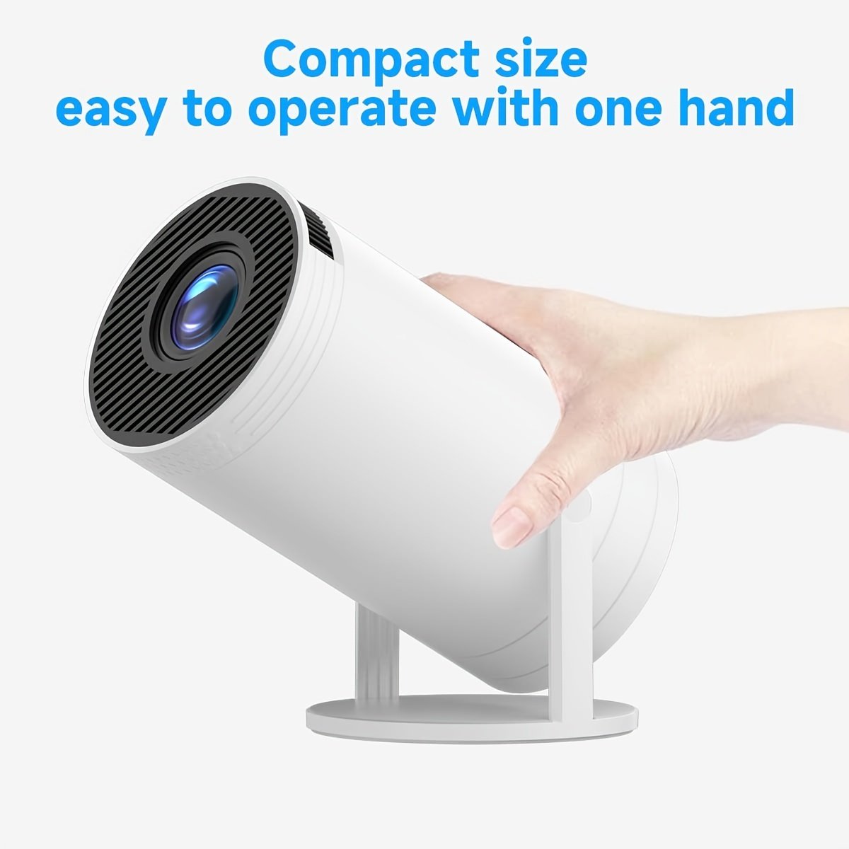 SCUARI Mini Smart HD Projector - for Android 12, Dual-Band 5G WiFi & Wireless 5.2, Auto Keystone Correction, 180° Rotatable, Portable Home Cinema Experience for Smartphone/HDTV/Laptop, European Plug, SCUARI - Image 8
