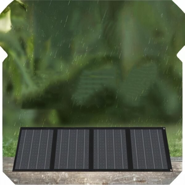 65W Solar Charger - Lightweight, Portable & Foldable with Carabiner Clip for Mobile Phones - Image 3