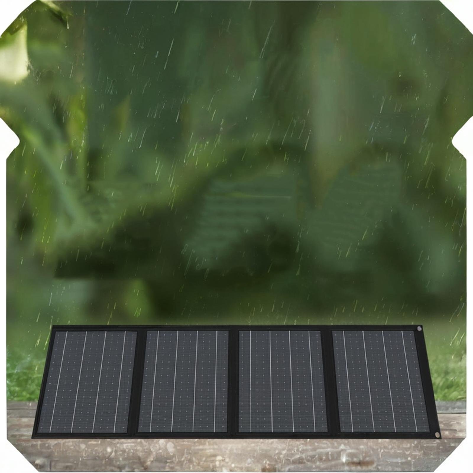 65W Solar Charger - Lightweight, Portable & Foldable with Carabiner Clip for Mobile Phones - Image 3