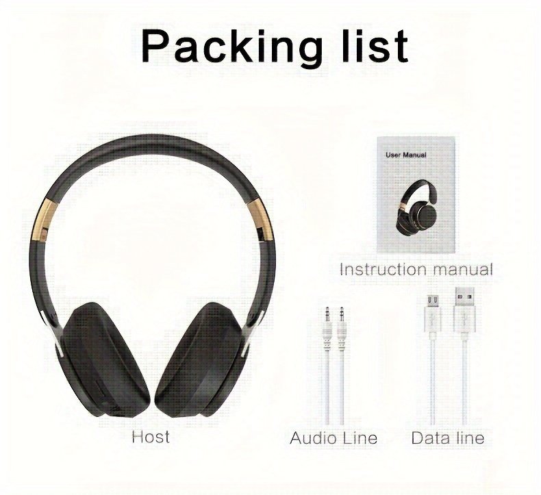 Wireless Headphones, Foldable Design, Compatible With Computers And Mobile Phones - Image 33