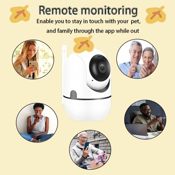1pc 1080p WiFi Security Camera, 2MP 1920x1080 High Definition, Indoor/Outdoor with Color Night Vision, 2-Way Audio, Motion Tracking, USB Powered, Compatible with Tablet, No Battery, ABS Material - Image 10