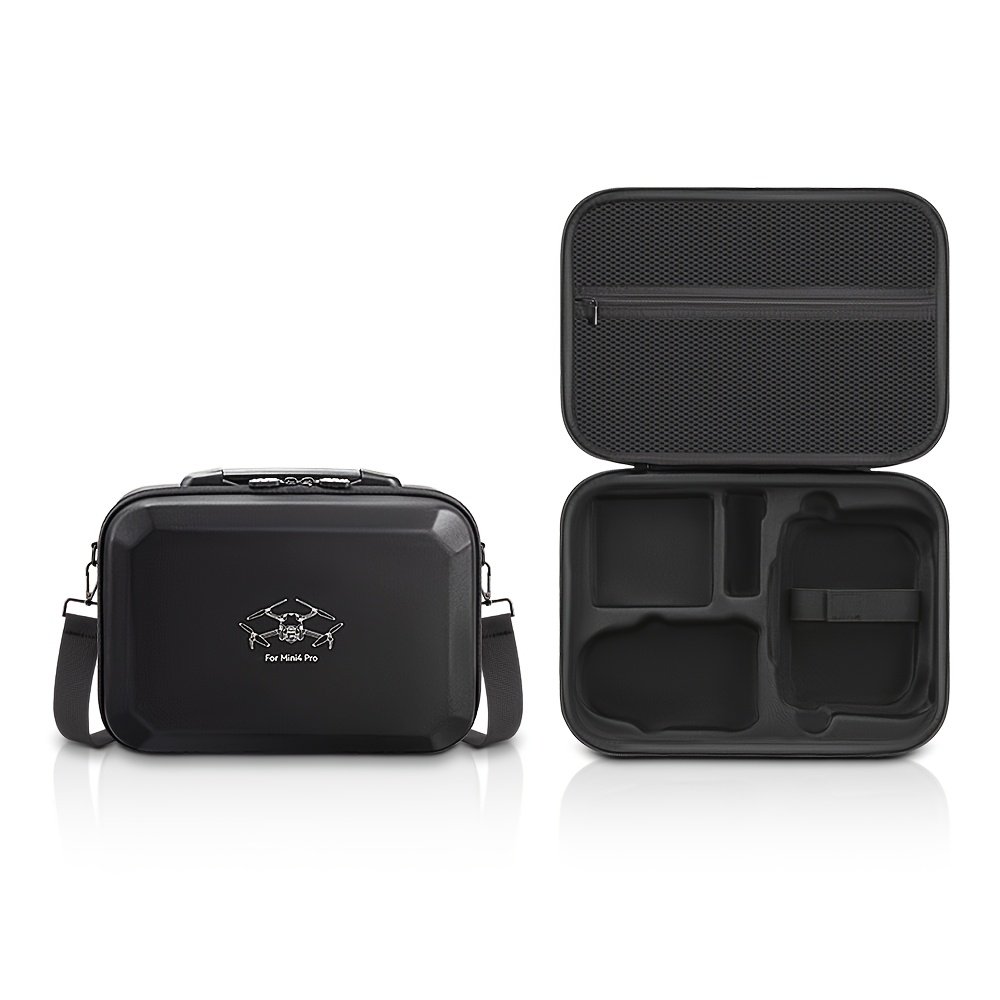 DJI Mini 4 Pro Hard Shell Carrying Case - Durable, Waterproof & Shockproof Travel Bag with Detachable Shoulder Strap for Drone and Remote Controller Storage, Handbag, Protective, EVA - Image 7