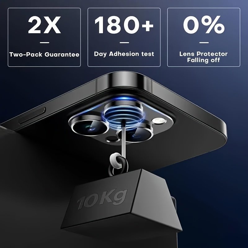 Protective Camera Lens Cover Made Of Golden Metal Ring Tempered Glass For IPhone 16 Pro Max/15 Pro/14 Pro Max/Plus/13 Pro/14/13/Mini/12/11/16/15Promax, Ultra-clear, Scratch-resistant, Easy To Install, Full Coverage Lens Protector - Image 11
