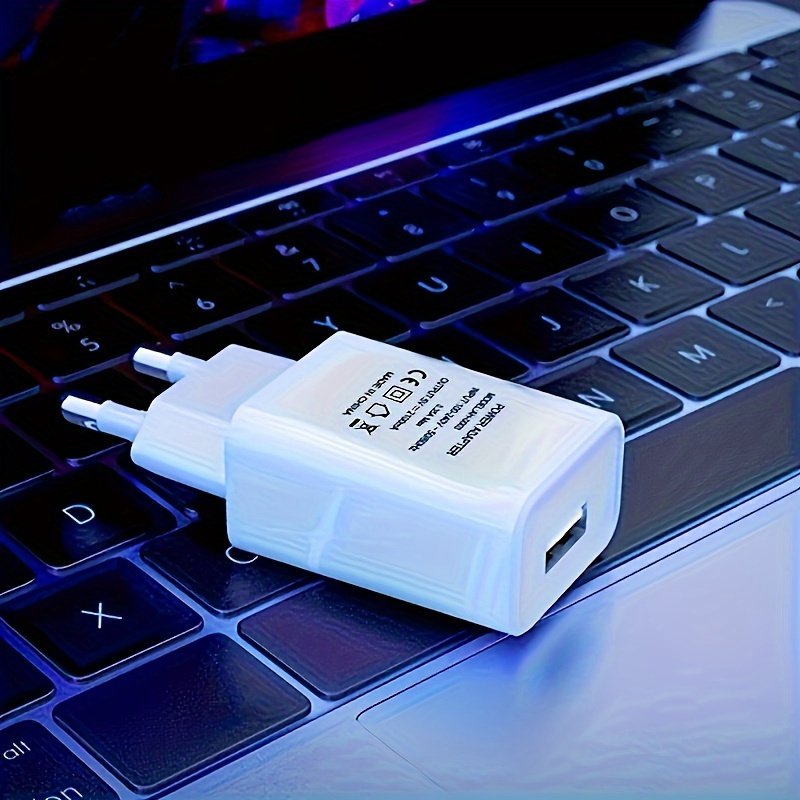 5V2A white European standard mobile phone charger, fast charging mobile phone USB charging head, suitable for use in various places, etc - Image 4