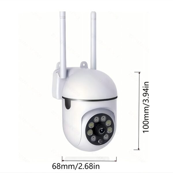 1080P HD WiFi Security Cameras, 2pcs - Wall-Mounted with Night Vision, App Control, Audio & Motion Alerts, Color Display, USB Powered, Indoor Use, Dual Panoramic View (355° Horizontal & 90° Vertical Rotation), Two-Way Audio & AI Motion Detection - Image 4