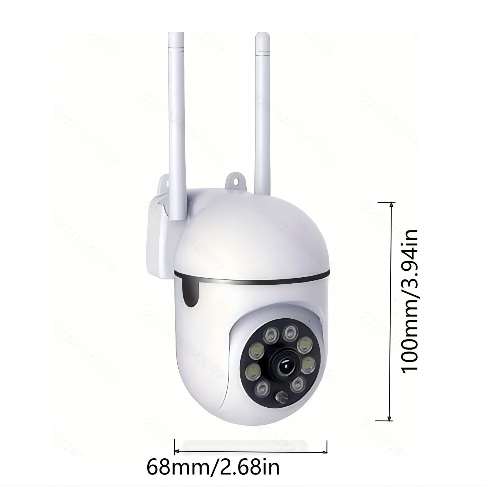 1080P HD WiFi Security Cameras, 2pcs - Wall-Mounted with Night Vision, App Control, Audio & Motion Alerts, Color Display, USB Powered, Indoor Use, Dual Panoramic View (355° Horizontal & 90° Vertical Rotation), Two-Way Audio & AI Motion Detection - Image 4