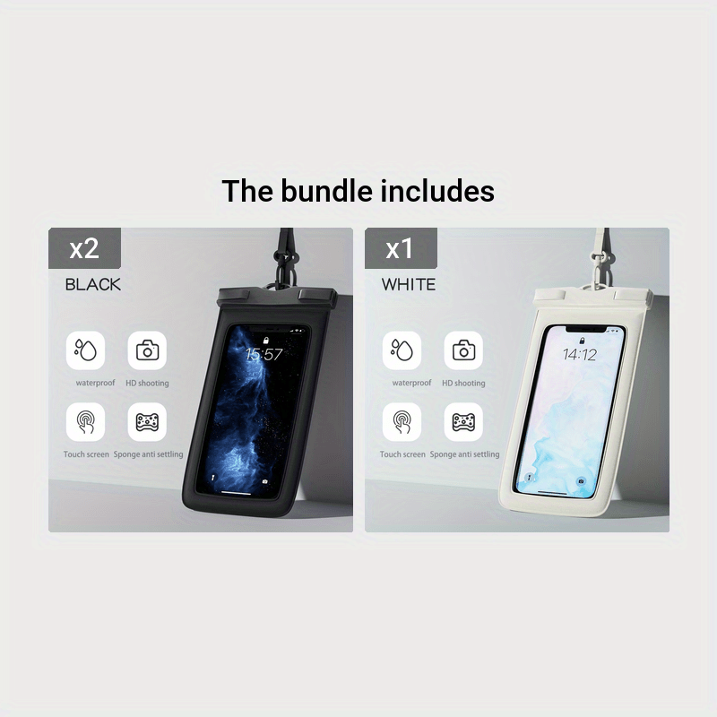 Waterproof Mobile Phone Bag, Double-layer Floating Leakproof Dry Storage Bag For 18.29 Cm Mobile Phone - Image 11