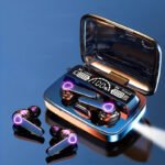 Briame Wireless Earbuds with LED Power Display - In-Ear Noise Cancelling, 40H Playtime, Dual Mics for Calls & Gaming, USB Charging, Enhanced Bass - 800mAh Battery, Voice Call Headphones