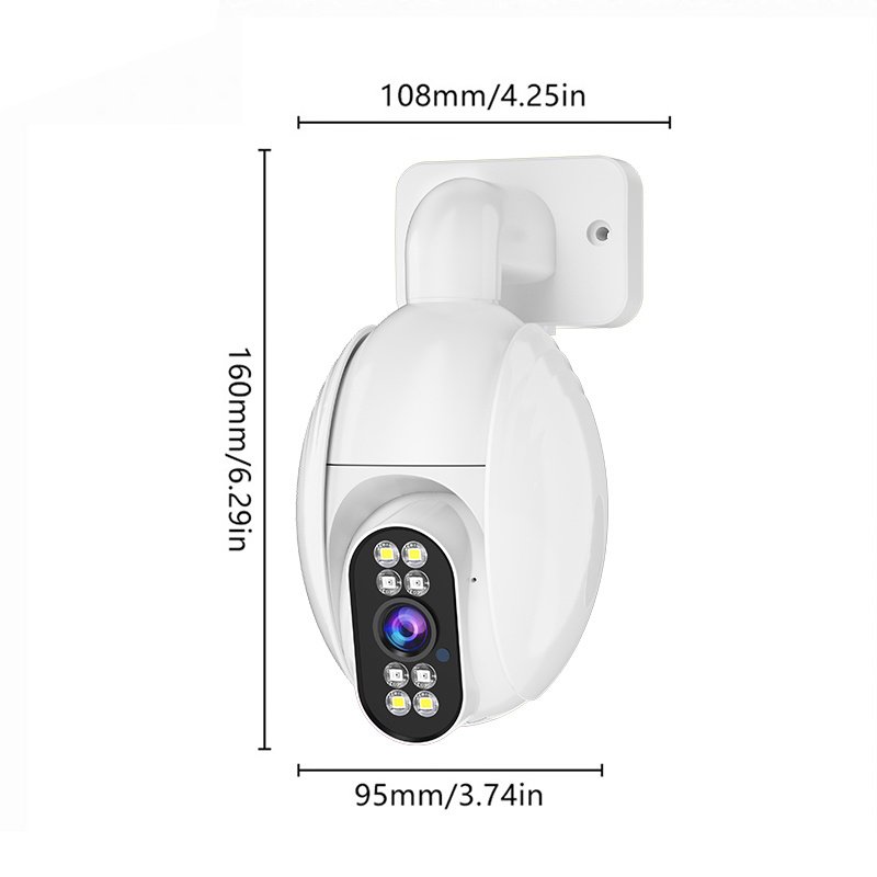 WJG 1080P HD Wireless WiFi Security Camera, Outdoor Wall Hanging, IPX4 Waterproof, Color Night Vision, AI Motion Detection, Two-Way Audio, Real-Time Video Recording, USB Powered, No Battery Required, Mini Camera Wireless - Image 9