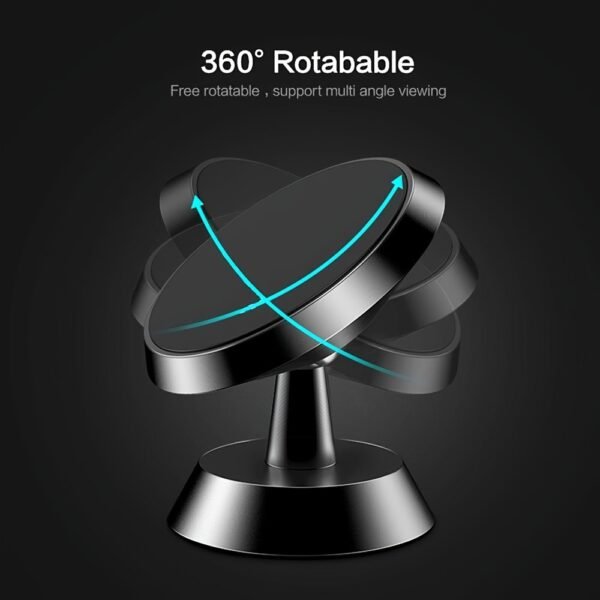 Universal Aluminum Alloy Car Phone Holder, 360 Degree Rotation, Strong Magnetic Mount, Durable Auto Dashboard Accessory - Image 23
