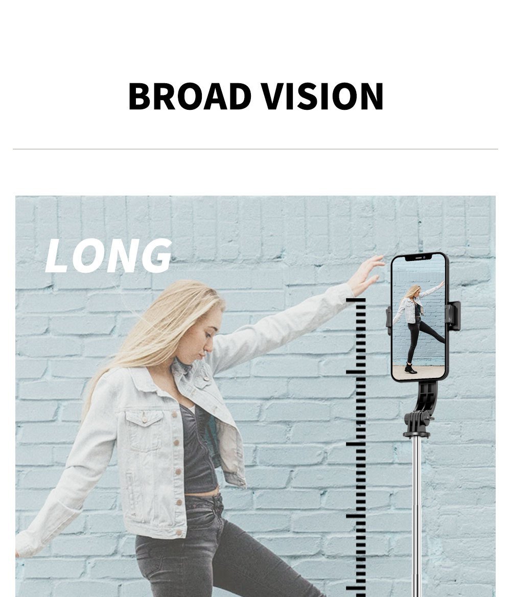 Portable 44-inch Selfie Stick Mobile Phone Tripod with Wireless Remote Control Expandable Smartphone Tripod Holder 360 Degree Rotation for iPhone 13 12 11 pro Xs Max Xr X 8 7 6 Plus, for Android for SamSung Smartphones - Image 16