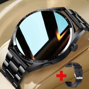 1pc Men'S Smartwatch with 3.35cm TFT Display, Stainless Steel Band, Wireless 5.3, USB Charging, 360p Resolution, ≤36V, JL7012F6 Chip, Rechargeable Lithium Polymer Battery, Call & Message Alerts, Sports & Exercise Tracker