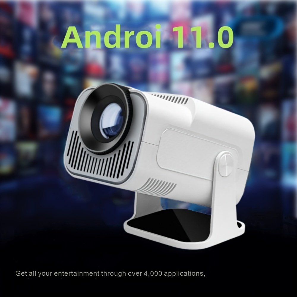 2024 New HY320 Mini Projector 4K Ultra HD, Android 11.0, Lightweight and Portable 1280P 720P 320ANSI Portable Wireless Home Cinema 180 ° Projection Multi angle Adjustment - Image 8