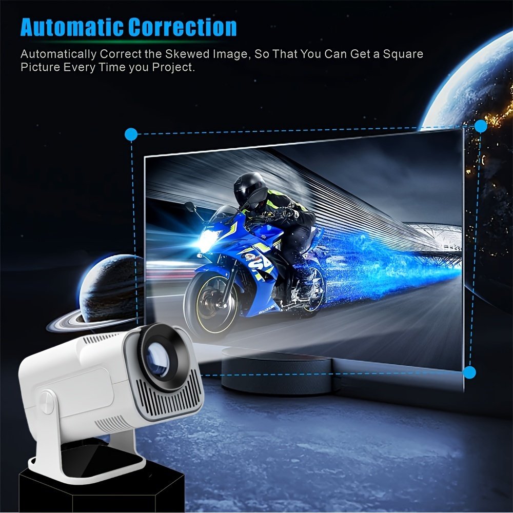 2024 New HY320 Mini Projector 4K Ultra HD, Android 11.0, Lightweight and Portable 1280P 720P 320ANSI Portable Wireless Home Cinema 180 ° Projection Multi angle Adjustment - Image 14