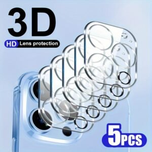 5pcs for iPhone 15 Plus/14 Camera protector protective film 13 mini/12 Pro Max/11 Tempered Glass Camera Lens screen protector phone screen protector