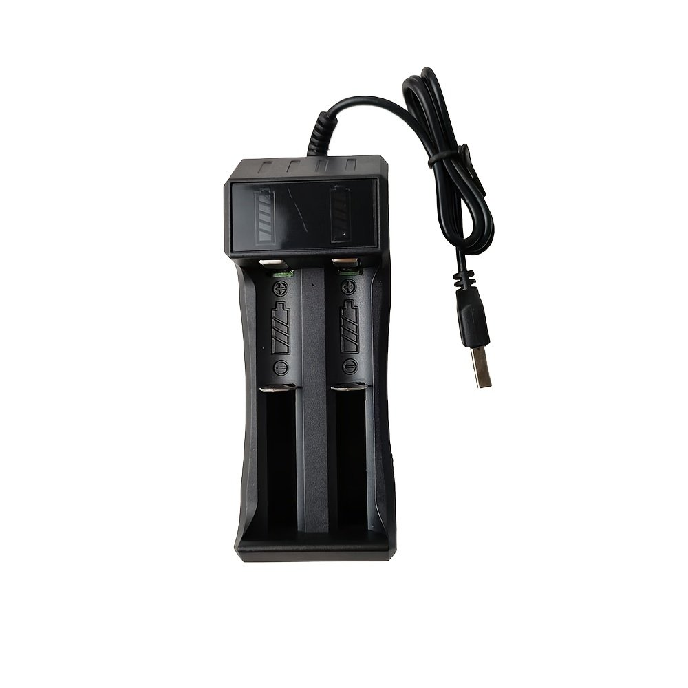 Portable USB Battery Charger with LED Indicator, Single and Dual Slot Charging, ≤36V Operating Voltage - USB Powered (Battery Not Included), Power Supply - Image 7