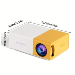 OURLIFE Portable Mini Projector - Smart WiFi, 1280x720 HD, USB-Powered, 3D-Ready, with LCD Display for Home and Office Theater Experience, Mini Projector Portable
