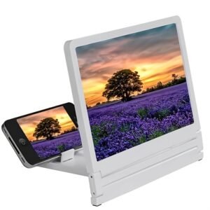 1pc Foldable Phone Stand with Amplifier, 3D HD Large Screen Display, Ergonomic Design for Comfortable Viewing, Reduces Eye Strain, Suitable for Movies, Videos, TV Shows, Gaming, Compatible with Most Smartphones - No Battery Required