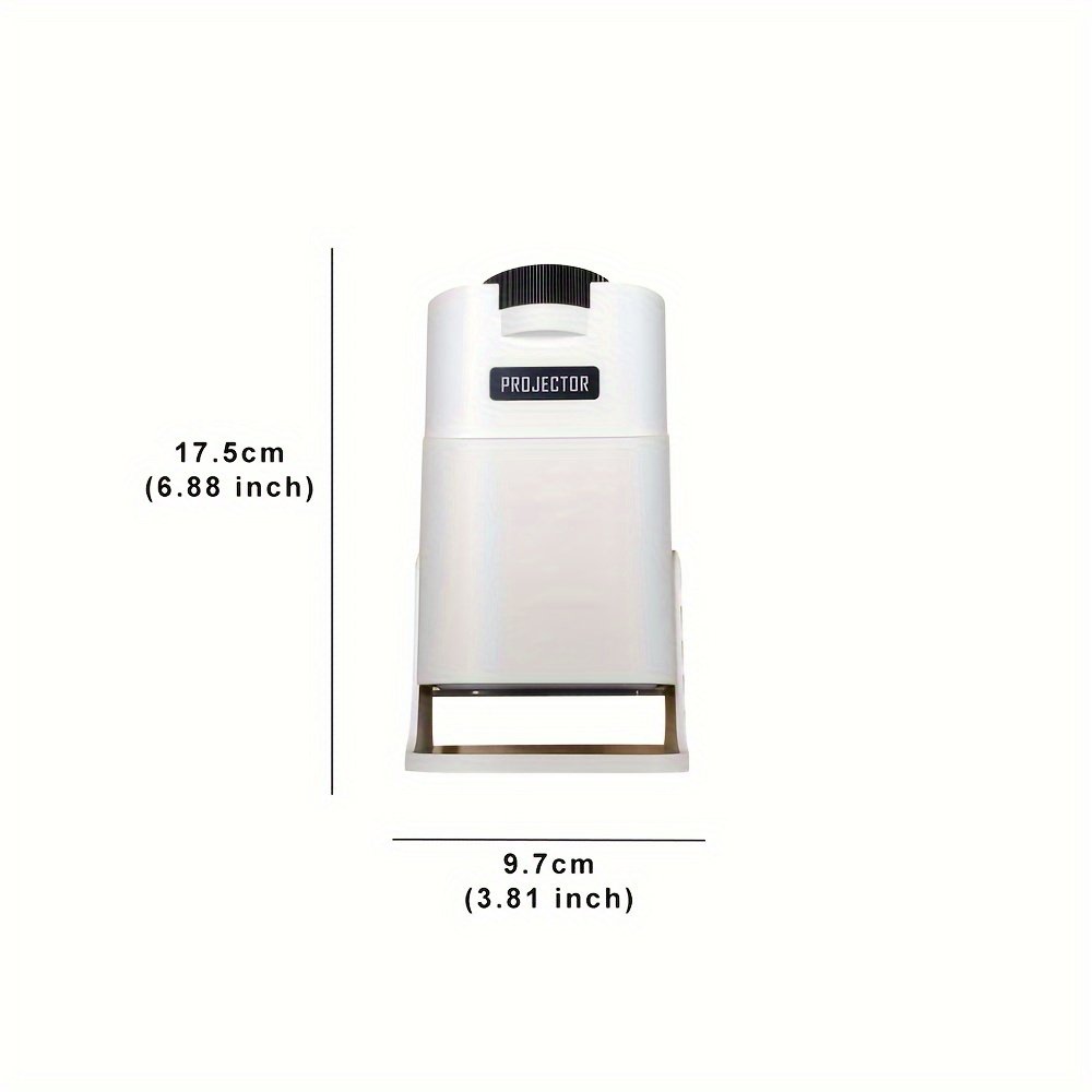 White New HY320 Mini Newly Native 720P Android 11 4K Projector 320ANSI Wifi6 Wireless 5.0 Cinema Portable 180° Rotable Projector - Image 7