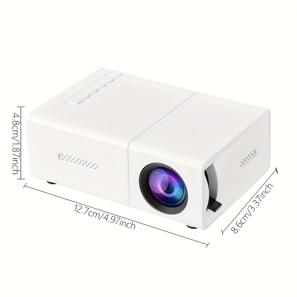 YLEEGS 3000+ Lumens Mini Projector, 1080P HD Portable Projector with Remote Control, Compatible with Multiple Devices for Home & Office Use - Perfect Christmas Gift - Image 4