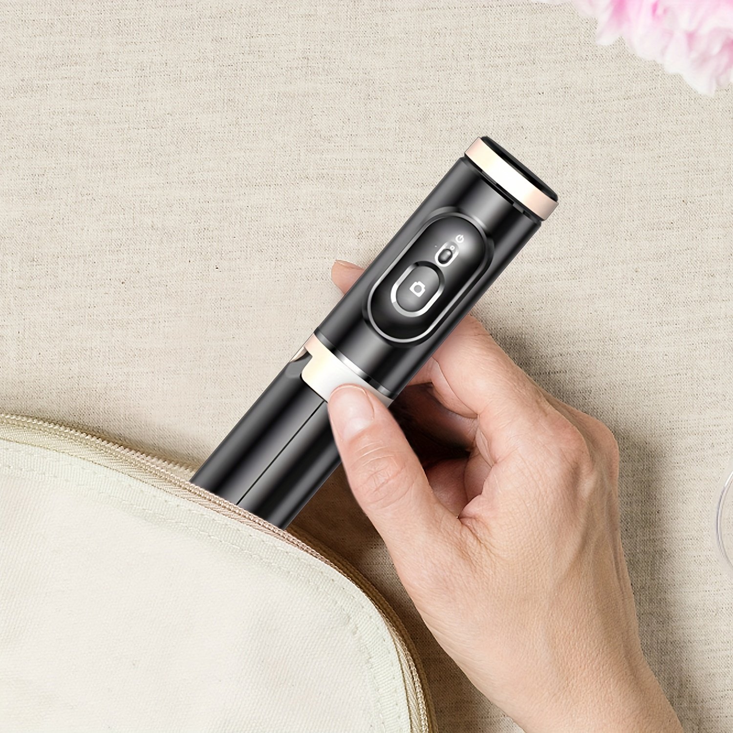 Portable Aluminum Alloy Phone Selfie Stick, Extendable Mobile Phone Tripod, Integrated Wireless Remote Hands Free Shooting For Apple IPhone And Android Smartphones 4''-7" - Image 4