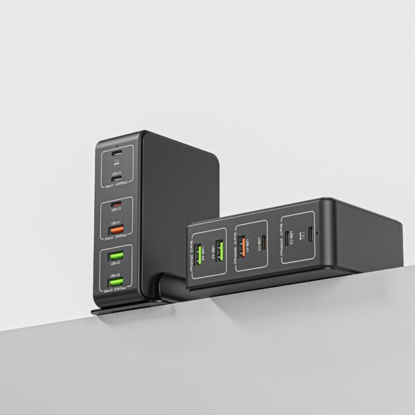 1pc FastChargePro 120W 6-Port USB Charger with 3 USB-C & 3 USB-A Ports, Multi-Device Fast Charging Station, Universal Compatibility, European Plug, 110V/220V Power Supply, for iPhone, iPad & More - Image 9