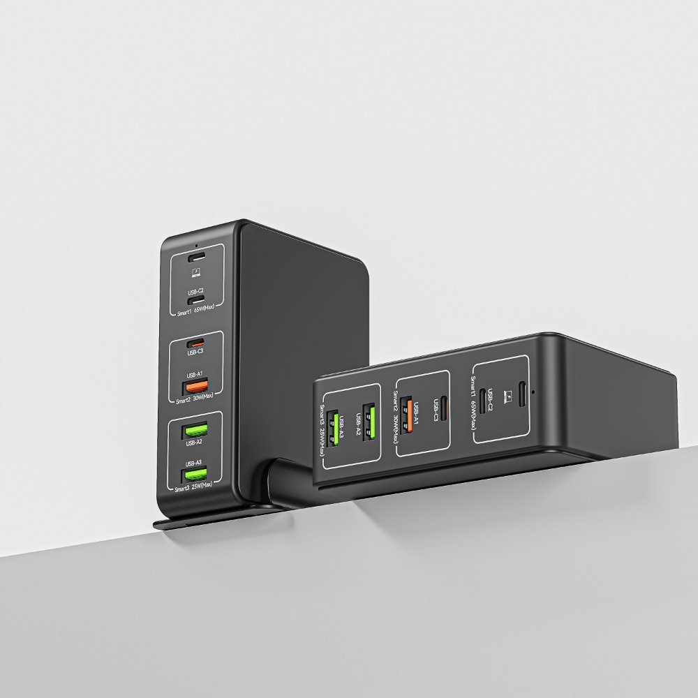 1pc FastChargePro 120W 6-Port USB Charger with 3 USB-C & 3 USB-A Ports, Multi-Device Fast Charging Station, Universal Compatibility, European Plug, 110V/220V Power Supply, for iPhone, iPad & More - Image 9
