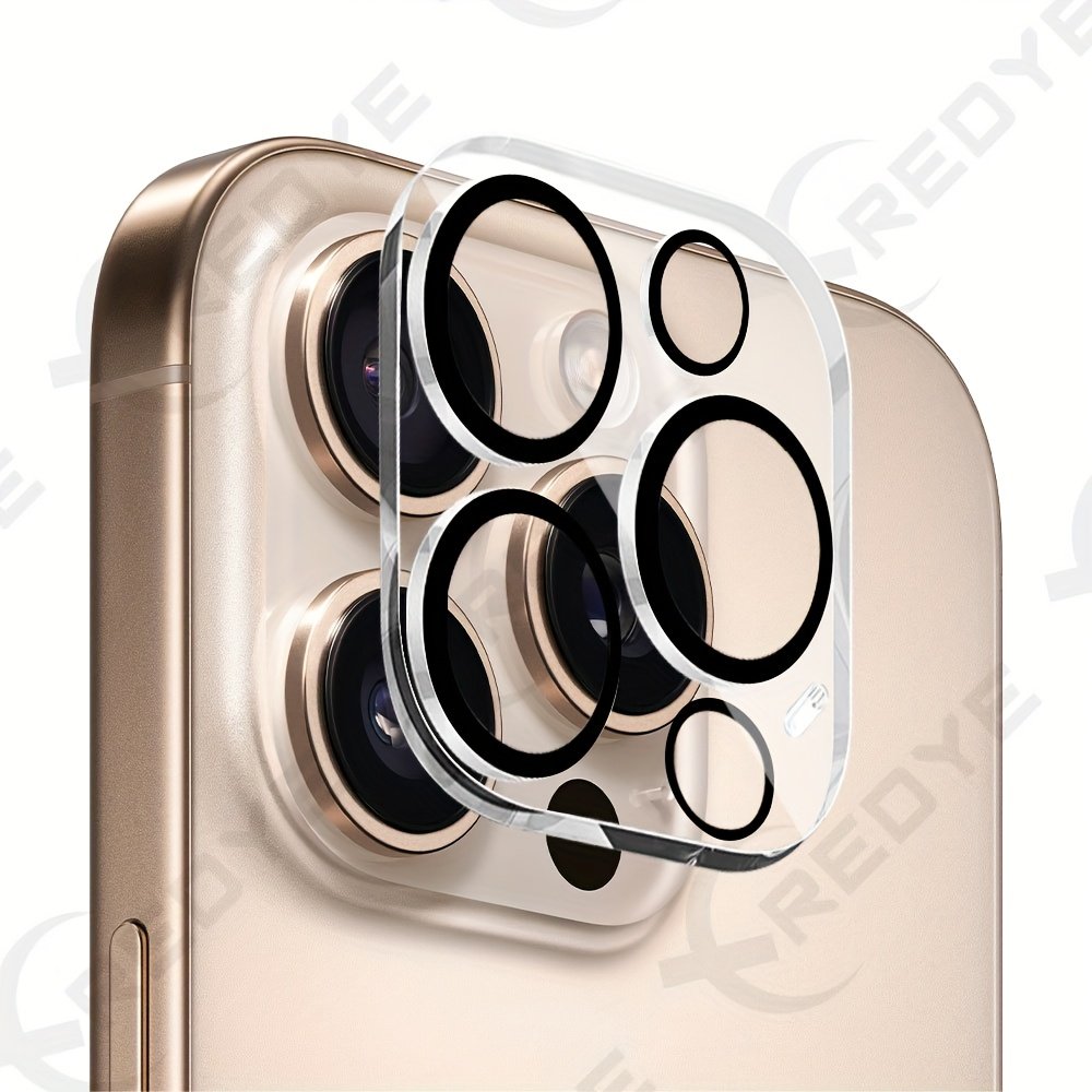 XREDYE 6-Pack Tempered Glass Camera Protector for iPhone 11/12/13/14/15/16 Series, Full Lens Coverage, Glossy Screen Protection Film, Compatible with iPhone 11 Pro/12 Pro/13 Pro/14 Pro/15 Pro/16 Pro Models - Image 10