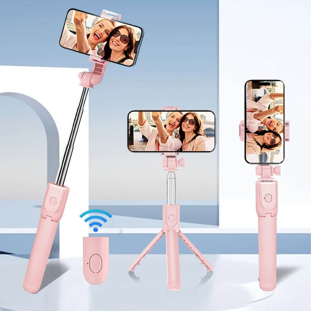 Stable Tripod for Smartphones and Cameras, Anti-Shake Selfie Stick with Desktop Tripod Stand, Indoor/Outdoor Live Streaming, ABS Material, Photography, Selfie Stick - Image 9