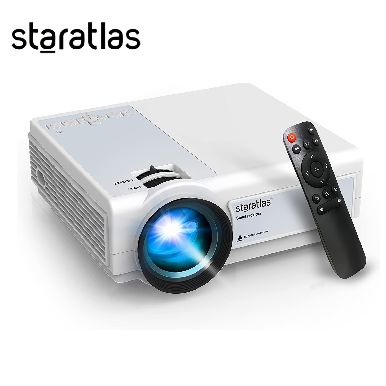 4K Projector with WiFi Portable Native 1080P Projector Outdoor Movie Projectors for Home Cinema Mini Projector Compatible with HDTV, USB, AV, Fire Stick, PS5, Projector for Smartphone Office Electronics Projector - Image 6