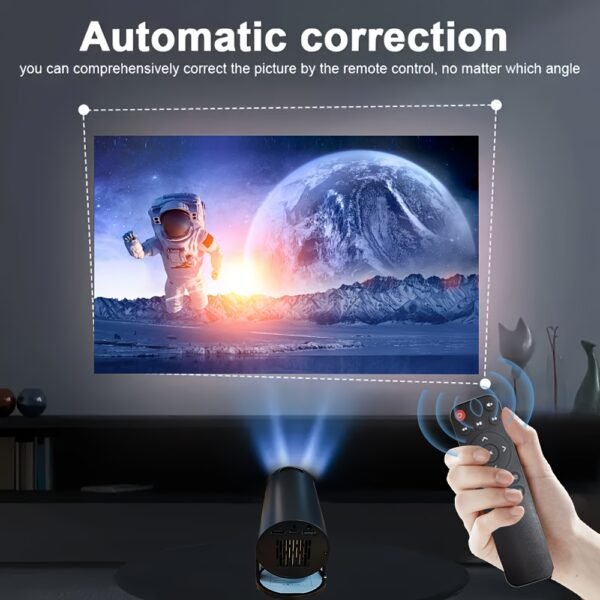 Portable HY300 Mini Projector with Dual WiFi - HD Display, USB Powered - Ideal for Home, Office & Dorms, Perfect Christmas Gift, Black - Image 6
