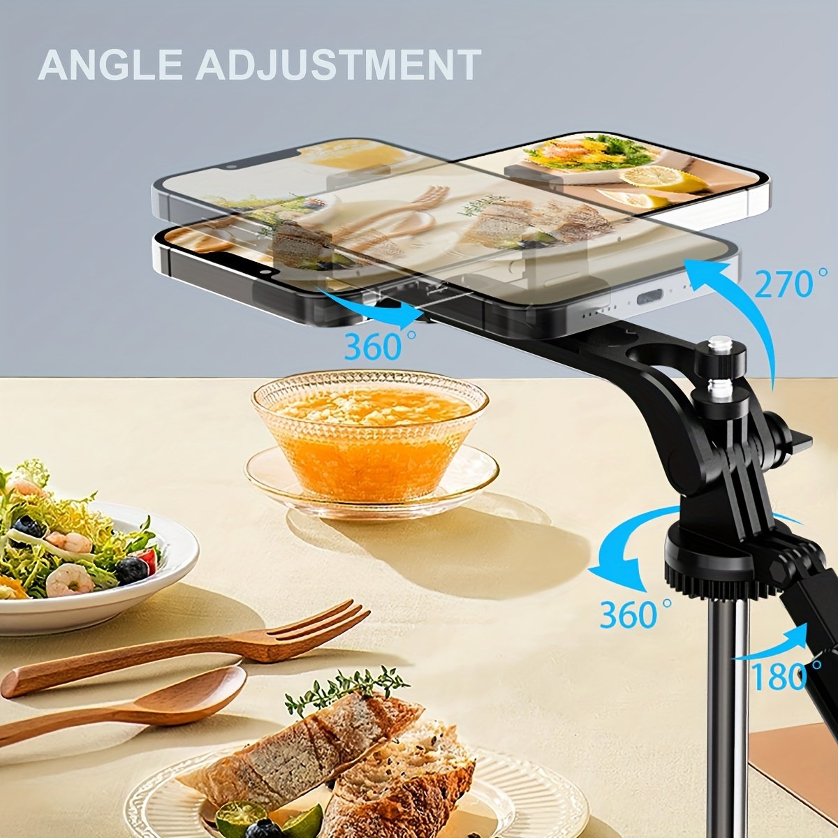 Smartphone Wireless Selfie Stick Tripod, Telescopic Rod, Floor Stand, Handheld Stabilizer, Suitable For Travel Selfie, Live Streaming - Image 6