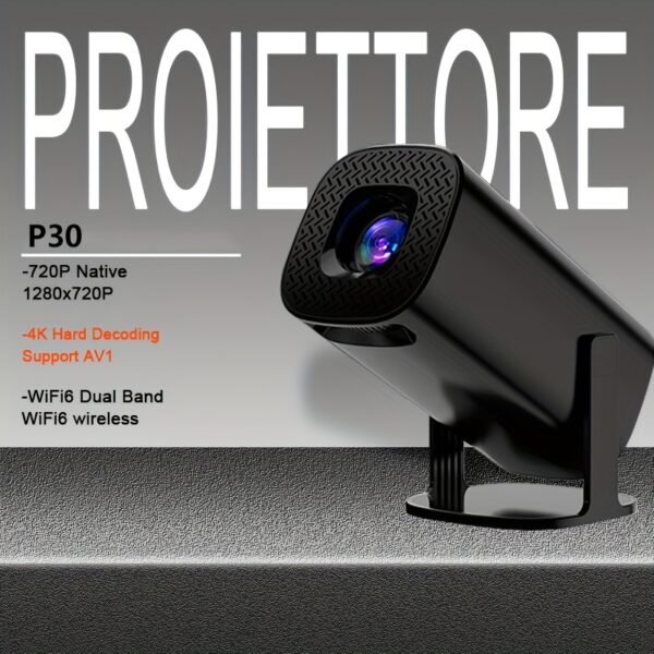 Projector P30 Mini Home Wall Projection 4K Ultra HD Projector Dual WIFI Wireless Portable Projector - Image 8