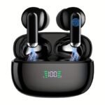 Wireless Headphones, ENC Noise Reduction V5.3 Headphones, 13mm Speaker, 30 Hours Playback Time, Built-in Noise Reduction Microphone, Type-C Fast Charging Box, Stereo for iPhone and for Android, with Digital Display