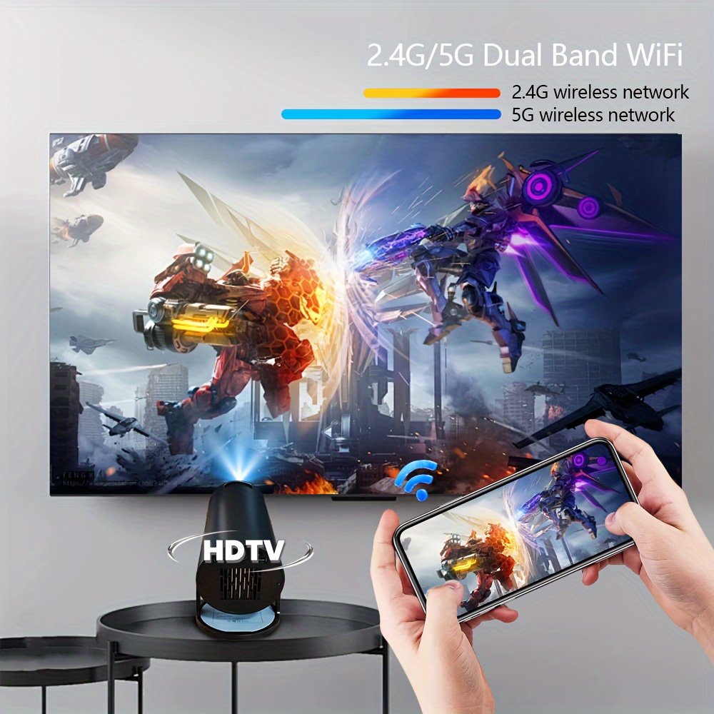 Y300 Compact 720P Mini Projector - USB Powered, Portable & Compatible with iOS/Android Smartphones, Supports Power Banks for On-the-Go Movie Night, Sleek Design, Perfect Christmas Gift, Carry, Immediate Upgrade, Professional Visual Experience - Image 14