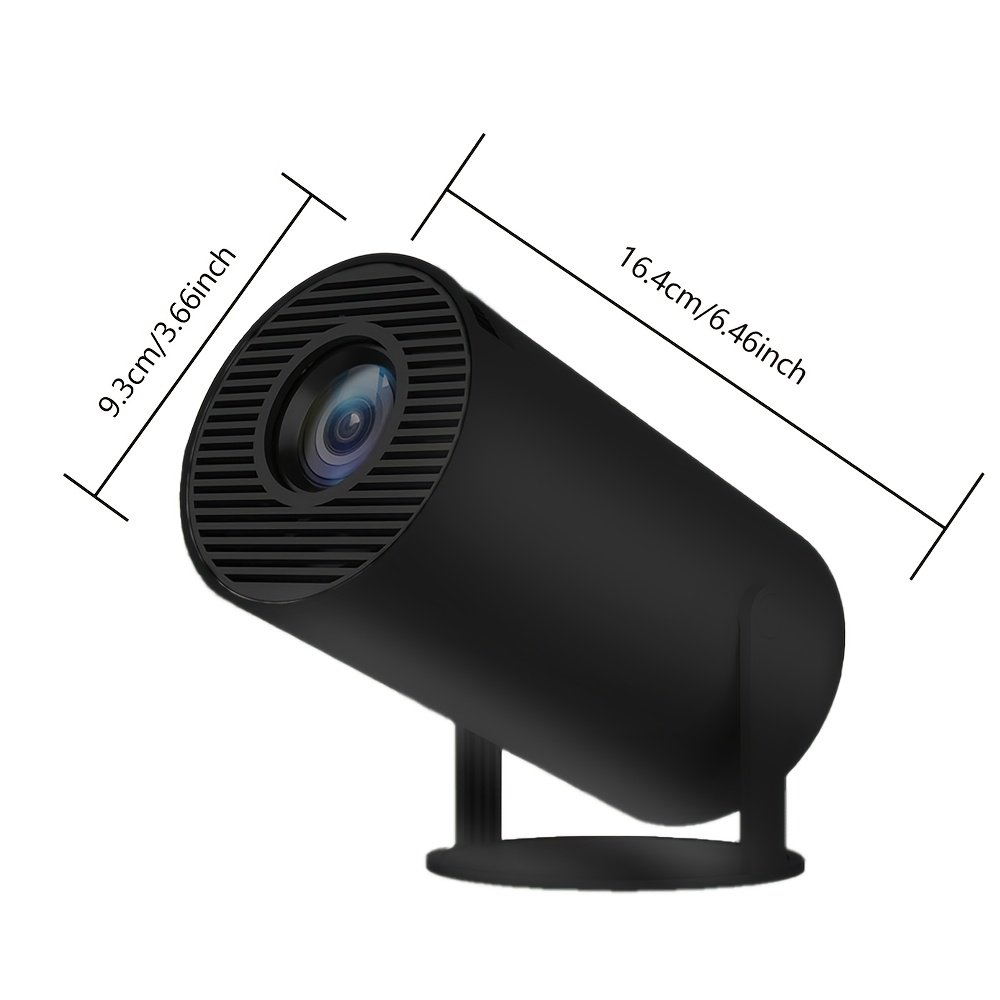 YIeegs 4K Mini Portable Projector - Dual WiFi, Wireless 5.0, Hi-Chip A3100, 160ANSI, 1280*720P, 180° Rotation, Built-in for Android 11.0 OS, EU Plug - Image 2