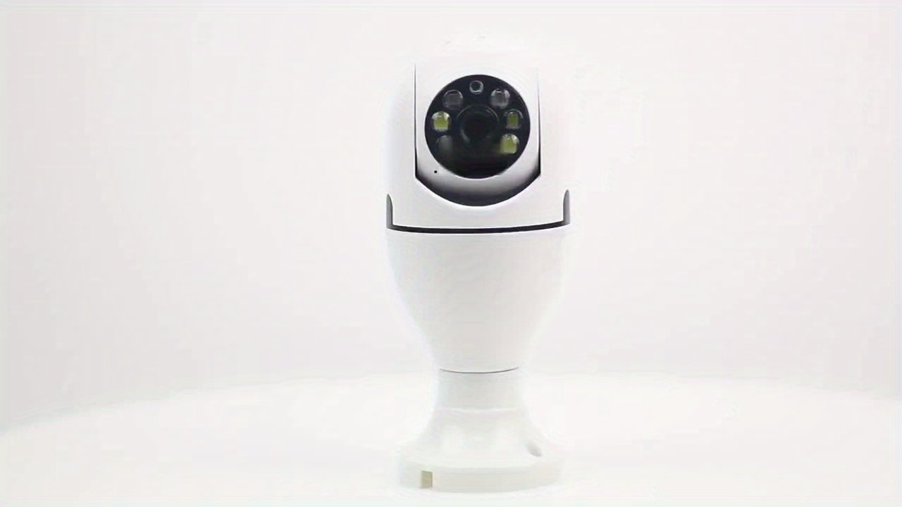 1pc Smart E27 Bulb Security Camera, 360° Rotatable, Wi-Fi Enabled, Infrared Night Vision, Two-Way Audio, Motion Sensor, Ceiling Mount, Hard-Wired 110-240V, App Control, No Battery, Non-Waterproof - Image 11