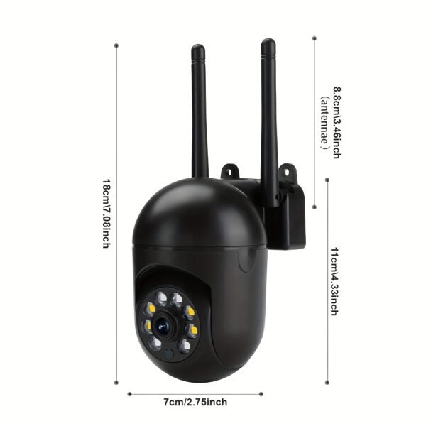2pcs/4pcs Camera with Color Night Vision, Wireless 2.4G HD Indoor/Outdoor Camera, Two-way Audio, WIFI Security Camera, Pan/Tilt/Zoom Smart Home Security Camera, Motion Tracking - Image 6